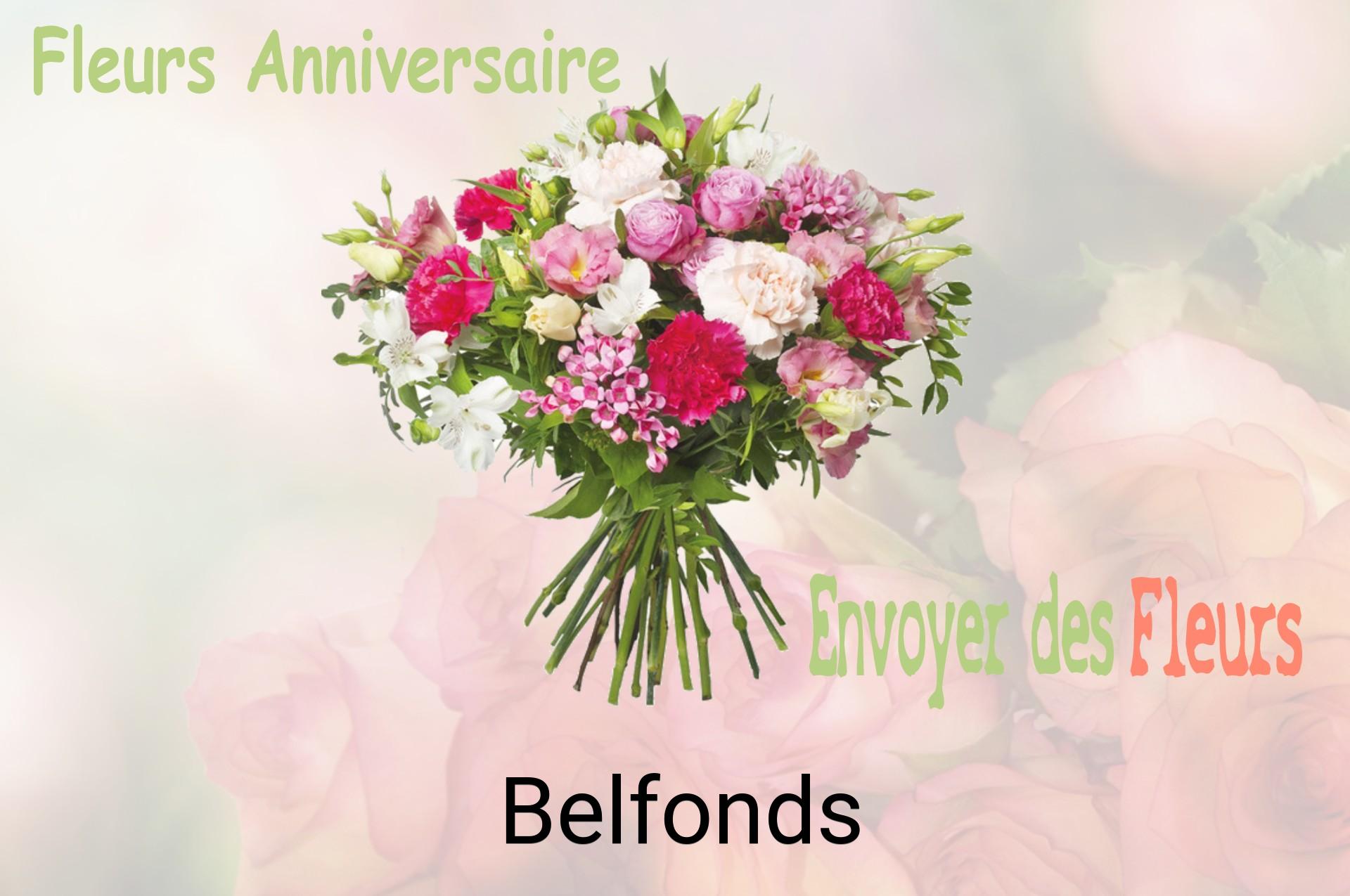 Bouquet de fleurs d’anniversaire livré à Belfonds